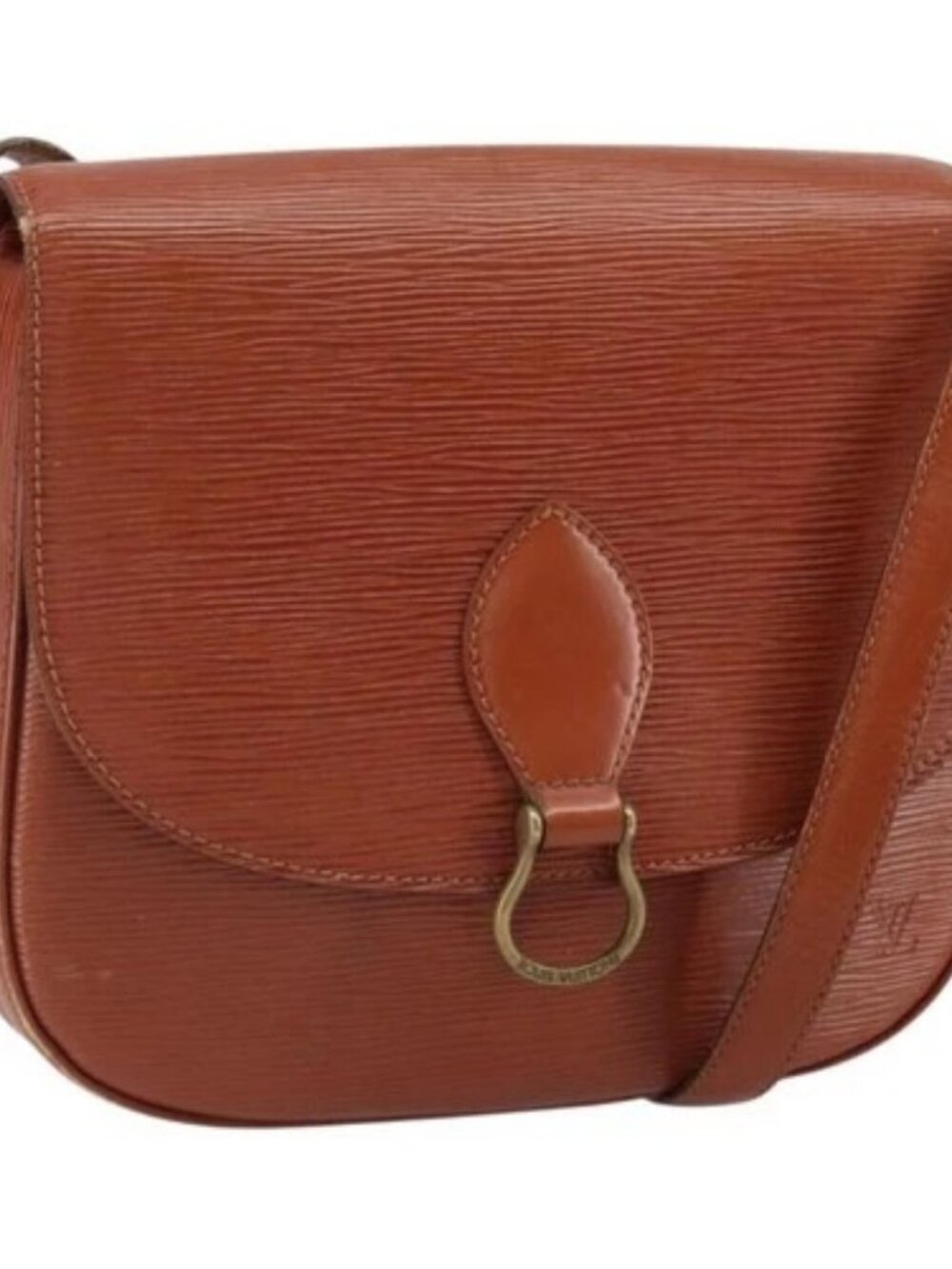 LOUIS VUITTON Epi Saint Cloud GM Shoulder Bag Brown M52193 LV Auth 165452